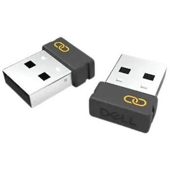 Dell Secure Link USB приемник WR3 570-BBCX, RF 2.4 GHz, черный, без аккумулятора, совместим с Dell KM900, KB900, MS900 (570-BBCX)