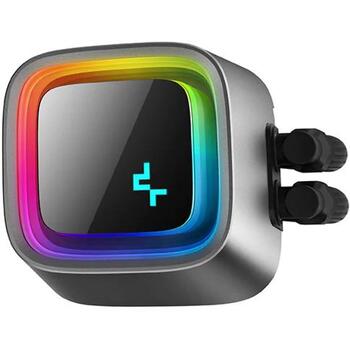 Deepcool CPU šķidruma dzesētājs LS520 A-RGB R-LS520-BKAMNT-G-1, 240 mm, 85,85 cfm, 500-2250 apgr./min, 2 ventilatori (R-LS520-BKAMNT-G-1)