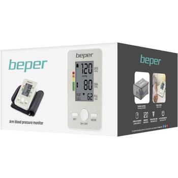 Beper Тонометр 40.120, 137mm, 87mm, 40mm, 4xAAA, LCD, 120 измерений, индикатор аритмии (40.120)