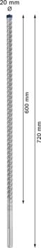 SDS-max-8X urbis 20 x 600 x 720 mm, Perforatora urbjiem EXPERT SDS MAX-8X TRIECIENURBIS PERFORATORIEM, 2608900230, BOSCH (2608900230)