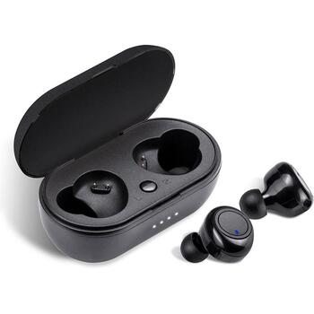 Tracer Наушники T1 TWS Bluetooth TRASLU46648, 3ч, Bluetooth 5.0, 10м, 100дБ, 16Ω, Внутриканальные, Черные, Стерео, Микрофон (TRASLU46648)