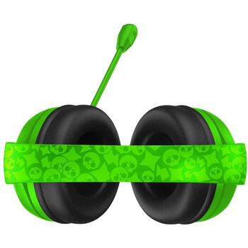 Subsonic Bezvadu spēļu austiņas SA5730-BS1, Zaļš, Bezvadu, 15h, RGB LED, Iebūvēts mikrofons, Pasīvā trokšņu slāpēšana (SA5730-BS1)