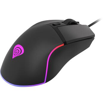 Genesis Krypton 220 datorspēļu pele NMG-1770, 6400 DPI, USB Type-A, optiskā, 6 pogas, RGB apgaismojums, ergonomisks, labās rokas (NMG-1770)