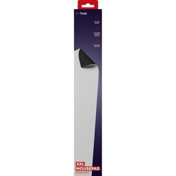 Trust коврик для мыши GXT 759W XXL 25613, 900mm, 400mm, белый, монохромный, PET, прошитые края, нескользящая основа (25613)