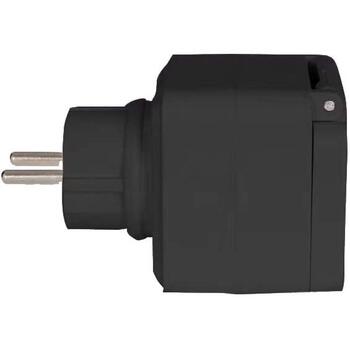 Denver Viedā kontaktligzda PLO-108 118141100060, IP-44, 16A, 2,4GHz, balss vadība, tālvadība, Tuya saderīga (118141100060)