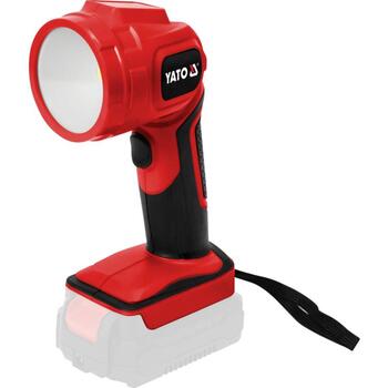 Yato lukturis YT-829690, 18V, 300lm, 3W, COB LED, Li-Ion, IP20, IK07, 6000-6500K, CRI≥80, 120°, 90° galva, korpuss (YT-829690)