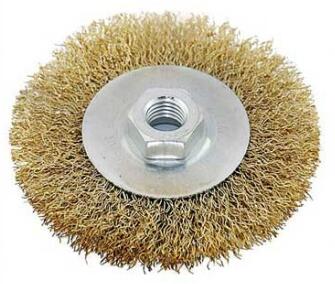 Diskveida birste M14 100mm, misiņa sari 02-9-1130 FASTER TOOLS (02-9-1130)
