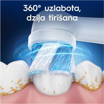 Oral-B nomaināmas zobu birstes galviņas iO UltimateClean iO UC EB6 WH, 6 gab, balta, pieaugušajiem, vidēja cietība, iO sērija (iO refill UltimateClean White 6)