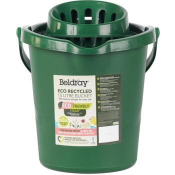 Beldray Eco Recycled Ведро LA075314EU7, 10L, зеленый, встроенный отжим, эргономичный край (LA075314EU7)