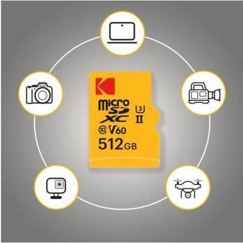 Kodak MicroSDXC 128GB UHS-II U3 A1 V60 Ultra Pro (EKMSDM128GUHS2V1K)