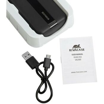 Rivacase Power Bank VA2081 BLACK, 20000 мАч, 3.7 В, 10 Вт, 2xUSB Type-A, 1xUSB Type-C, 3 устройства (VA2081 BLACK)