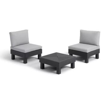 Keter Садовый мебельный комплект Elements Balcony Set 29212920900, 65 x 65 x 29 см, 65 x 74 x 80 см (x2), 30.12кг (29212920900)