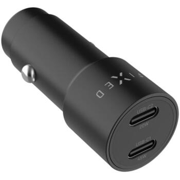 Fixed Dual USB-C Car Charger, 65W, PD 3.0 (FIXCC65-CC-BK)