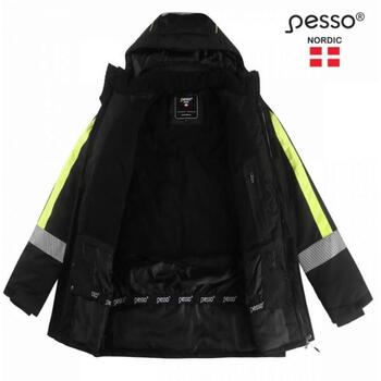 Ziemas jaka Nova, melna/dzeltena, 5XL, Pesso (NOVA_J-5XL&PESSO)