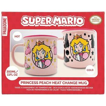 Paladone Super Mario Princess Peach термокружка PP14753NN, 350мл, розовая, дизайн меняется при добавлении горячей жидкости (PP14753NN)