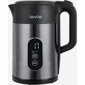 Lovio Электрический чайник LVSEK001, 1.12кг, 40-100°C, автоматическое отключение, индикатор уровня воды, LED панель (LVSEK001)