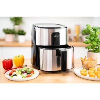Zelmer Gaisa fritieris ZAF6000 72807036P, 1500 W, 6 l, 6 programmas, elektroniskais panelis, nerūsējošais tērauds (72807036P)