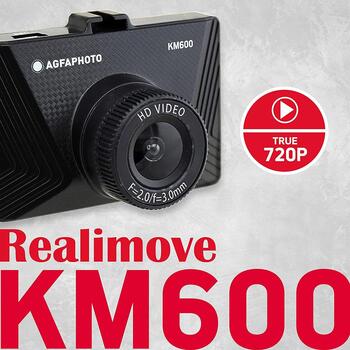 Agfa Photo Видеорегистратор KM600BK, 256g, 720 x 720, 120°, 2