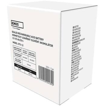 Emos SLA Аккумулятор B9679, 12 В, 5 Ач, Faston, 6,3 мм, AGM, 1 шт, 1,65 кг, 5 лет (B9679)