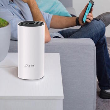 TP-Link Deco M4 (1-pack) bezvadu maršrutētājs Mesh Wi-Fi 5 līdz 1200 Mbps Deco Mesh 1× vienība 4× Gigabit LAN/WAN porti OFDMA Beamforming Balts (DECOM4(1-PACK))