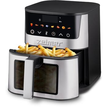 Zelmer Gaisa fritieris 72807099P, 1400 W, 5 l, 1 grozs, digitālais panelis, 8 programmas, 200 °C, 360 ° gaisa cirkulācija (72807099P)