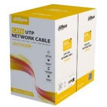 Dahua PFM920-6UN Кабель 305м, CAT 6, черный, 9Ω/100м, 0.53мм, 99.97% OFC, экологически чистый PVC (PFM920-6UN)