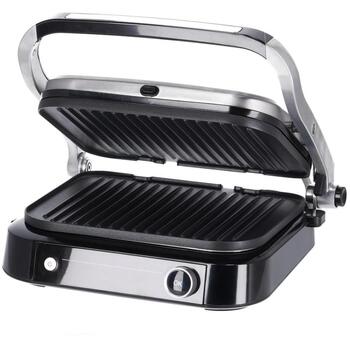 Severin KG 2395 электрический настольный гриль, 1800 Вт, 230°C, 31.3x24.5 см, керамическое покрытие, 7 программ, таймер (2395)