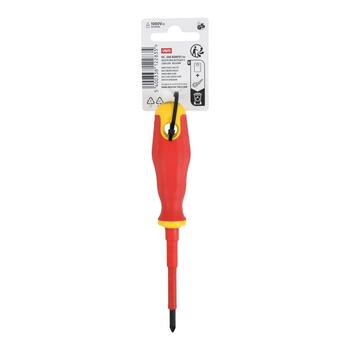 Изолированная отвертка Pozidriv KREATOR KRTH21002 80мм PZ1 VDE (KRTH21002)
