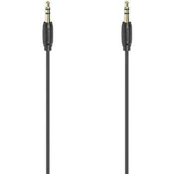Hama Аудиокабель 00205263, 3.5mm Jack - Jack, 3м, черный (00205263)