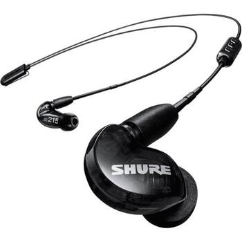 Shure SE215 наушники SE215-K-EFS, 20 Ом, стерео, 3.5 мм разъем, 22-17500 Гц, 3 мягких насадки (SE215-K-EFS)