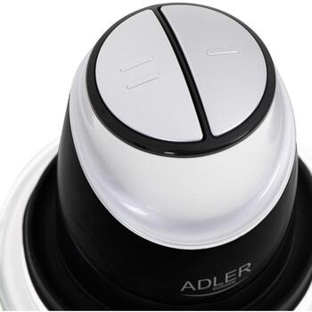 Adler Измельчитель AD 4082, 550 Вт, 1,2 л, 2 скорости, нержавеющие лезвия, стеклянная чаша, резиновое противоскользящее кольцо (AD 4082)