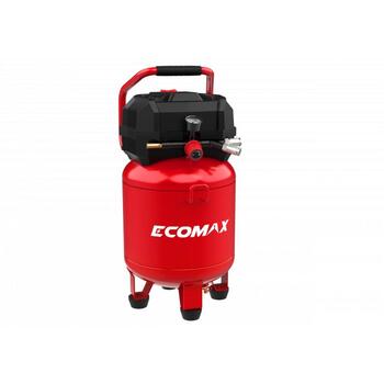 Ecomax virzuļkompresors EMX 0232481, 24l, 1500W, 220-240V 50Hz, 180l/min, 10bar, bezeļļas, vertikāls (0232481&EMX)