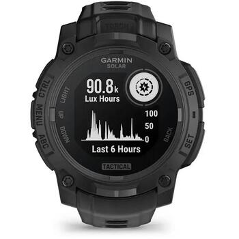 Garmin умные часы Instinct 3 Solar Tactical 010-02934-50, 45мм, 0.9дюйм, 176x176 пикселей, 10ATM, 28 дней, 32ч, 576ч (010-02934-50)