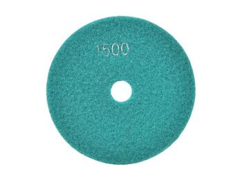 Geko Dimanta pulēšanas disks G78922, 125mm, G1500, slapjai pulēšanai, keramikai, granītam, marmoram, betonam, velcro stiprinājums (G78922)