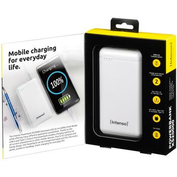 Intenso Power Bank XS20000 20000 мАч, 3.1 A, 5 V, 1x USB-A, 1x USB-C, белый (7313552)