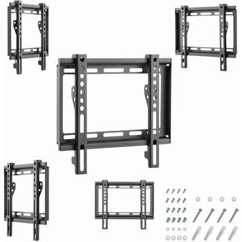 Gembird sienas stiprinājums WM-42F-04, atbalsta 23-42'' televizorus, VESA 50 x 50 - 200 x 200 mm, maksimālā slodze 35 kg (WM-42F-04)