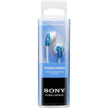 Sony Наушники MDR-E9LP MDRE9LPL.AE, 3.5 мм, 1.2 м, 16 Ом, 104 дБ, неодимовый магнит, внутриканальные, синие (MDRE9LPL.AE)