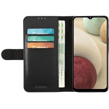Krusell PhoneWallet Samsung Galaxy A02 62328, черный, 6.5 дюйма, 3 слота для кредитных карт, магнитная застежка (62328)