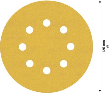 C470 smilšpapīrs 125 mm G240, 50 gab, Ekscentra slīpmašīnām, orbitālajām slīpmašīnām EXPERT C470 SLĪPDISKI, 2608900914, BOSCH (2608900914)