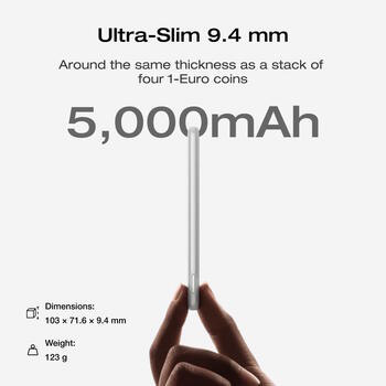 EcoFlow Rapid Mag 5022801002 внешний аккумулятор 5000mAh 7.5W магнитная беспроводная зарядка Белый (5022801002)