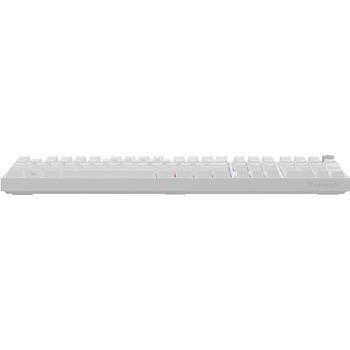 Genesis Thor 404 NKG-2300, mehāniskā spēļu klaviatūra, 107 taustiņi, USB, QWERTY US, Outemu Peach Silent, RGB apgaismojums, balta (NKG-2300)