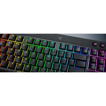 Razer klaviatūra BlackWidow V4 Low-Profile HyperSpeed RZ03-05270800-R3M1, US, Bluetooth, 2.4 GHz, RGB Chroma, Orange slēdži (RZ03-05270800-R3M1)