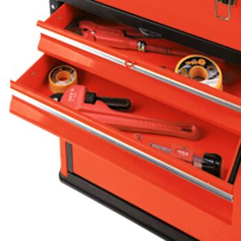 Yato Instrumentu kaste YT-09101, 520x320x720 mm, 3 moduļi, 4 atvilktnes, 2 riteņi, alumīnija rokturis, PP un tērauds, 20 kg, 5 kg (YT-09101)