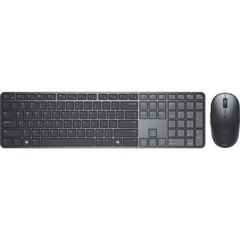 Dell Pro 7 Slim клавиатура и мышь KM726, беспроводная, Bluetooth, черная, международная версия США, мышь в комплекте (580-BDLK)