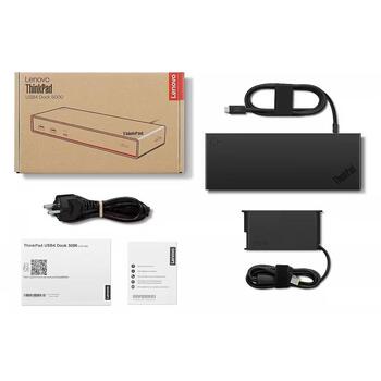 Lenovo ThinkPad USB4 док-станция 5000 40BF0100EU, 2 x DisplayPort, 1 x HDMI, 65 W, черный, Eclipse Black (40BF0100EU)