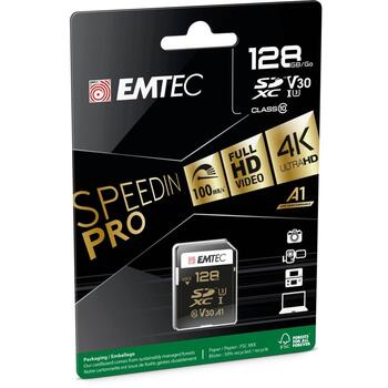 Emtec Atmiņas karte ECMSD128GXC10SP, 128GB, 100MB/s, UHS-I, V30 (ECMSD128GXC10SP)