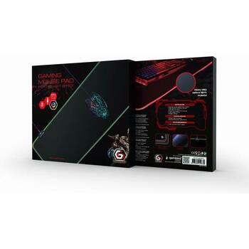 Gembird spēļu peles paliktnis MP-GAMELED-L, 800mm, 300mm, 5V, 10 gaismas režīmi, RGB apgaismojums, neslīdoša pamatne (MP-GAMELED-L)