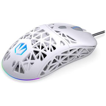 Endorfy USB datorpele LIV OWH EY6A021, 12000 DPI, 300 IPS, 6 pogas, 1.8 m kabelis, akumulatori, ambidextrous (EY6A021)