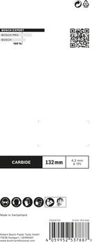 3 figūrzāģa asmeņi T341HM Fiber Plaster, Figūrzāģiem EXPERT FIBER PLASTER T341HM FIGŪRZĀĢA ASMENS, 2608900564, BOSCH (2608900564)