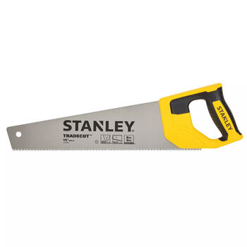 Stanley Tradecut ручная пила STHT20349-1, 380мм, 11TPI, 0.85мм, сталь, тройная заточка зубьев 3pt, индукционно закаленные зубья (STHT20349-1)